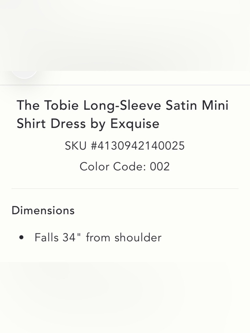 THE TOBIE LONG SLEEVE SATIN MINI SHIRT  DRESS - Picture 4 of 9